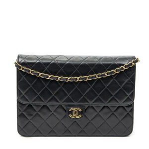 Chanel Vintage Push Lock Straight Flap